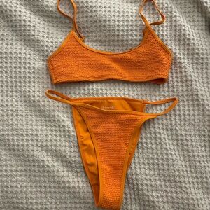 La Hearts Orange Bikini Set
